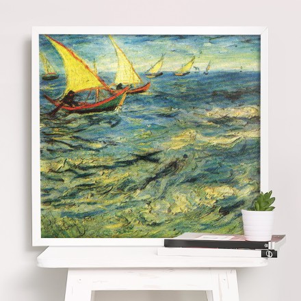 The sea at Sainte-Marie Πίνακας σε Καμβά
