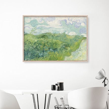 Green Wheat Fields Πίνακας σε Καμβά
