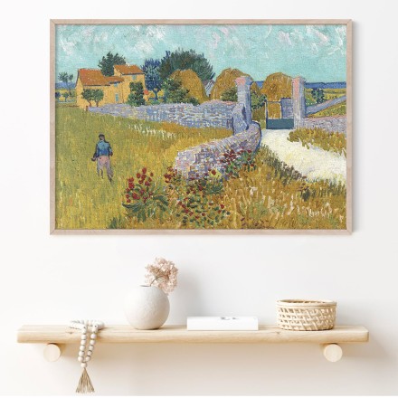 Farmhouse in Provence Oil Paint Πίνακας σε Καμβά