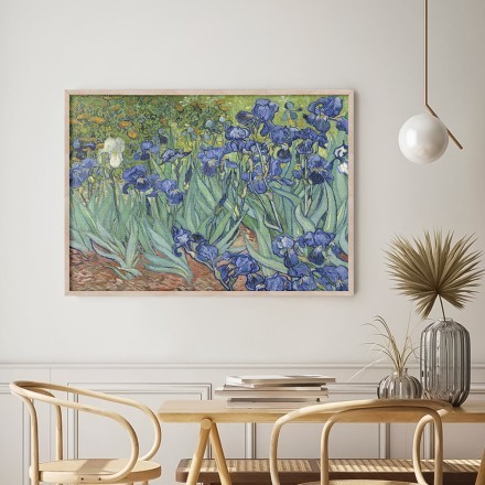Irises Oil Paint Πίνακας σε Καμβά