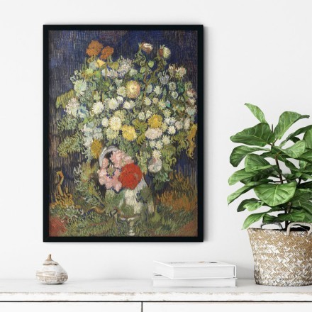 Bouquet of Flowers in a Vase Πίνακας σε Καμβά