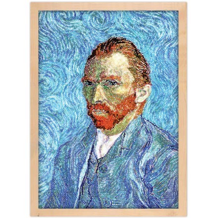 Self portrait with pixel art style