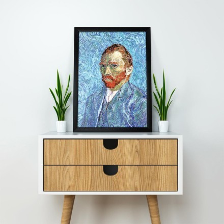 Self portrait with pixel art style Πίνακας σε Καμβά
