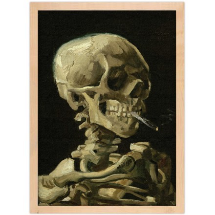 Head of a Skeleton with a Burning Cigarette