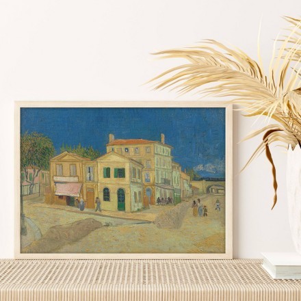 The Yellow House Oil Paint Πίνακας σε Καμβά
