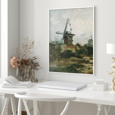 Windmills on Montmartre Πίνακας σε Καμβά