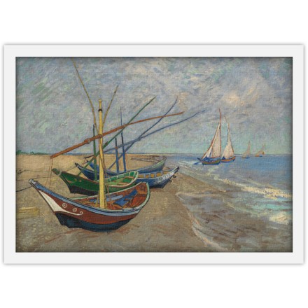 Fishing Boats on the Beach at Les Saintes-Maries