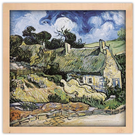 Thatched cottages at Cordeville