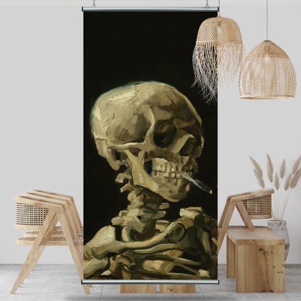 Head of a Skeleton with a Burning Cigarette Διαχωριστικό Panel