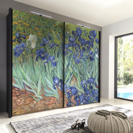 Irises Αυτοκόλλητο Ντουλάπας