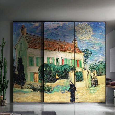 White House at Night oil-on-canvas painting