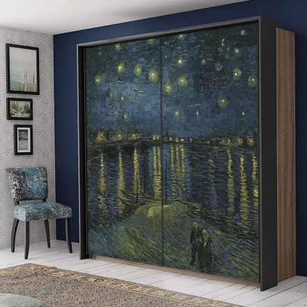 Starry Night on the Rhone (1) Αυτοκόλλητο Ντουλάπας