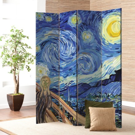 The Scream at The Starry Night (1) Παραβάν
