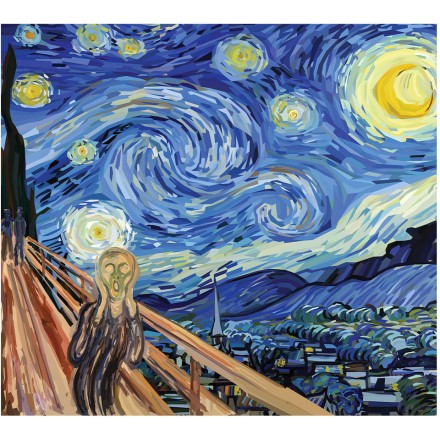 The Scream at The Starry Night (1)