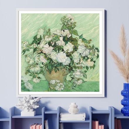 Vase with Pink Roses