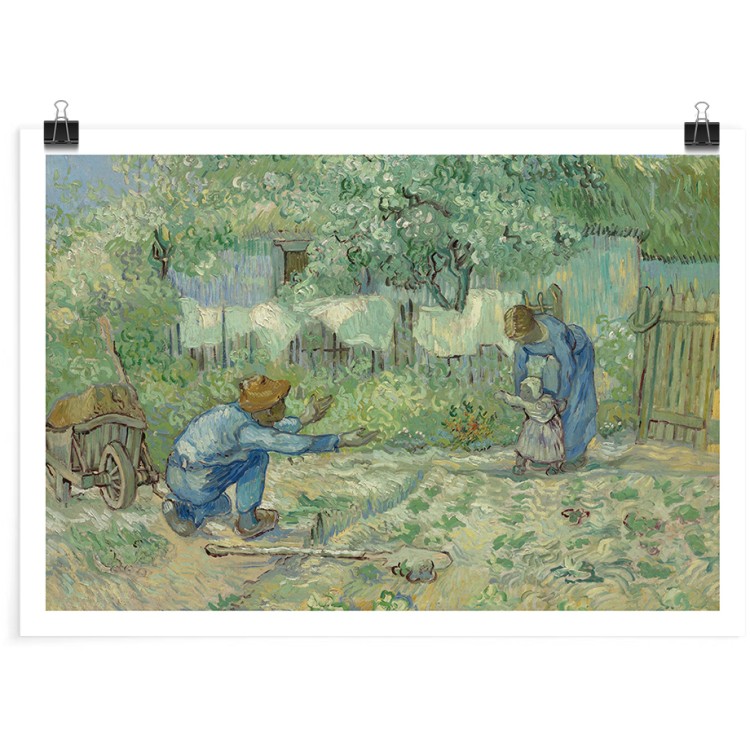 Πόστερ First Steps, after Millet oil on canvas