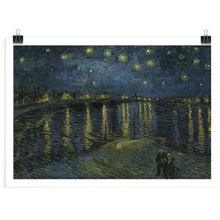 Πόστερ Starry Night on the Rhone