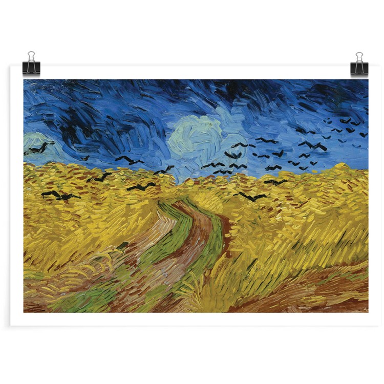 Πόστερ Wheatfield with Crows