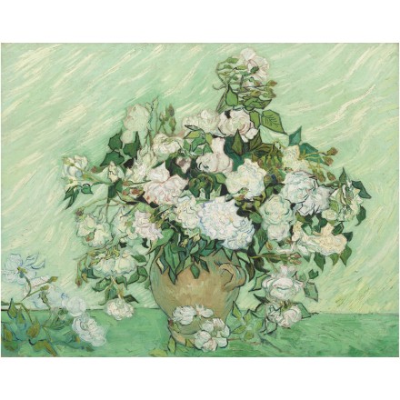 Still Life: Vase with Pink Roses, 1890
