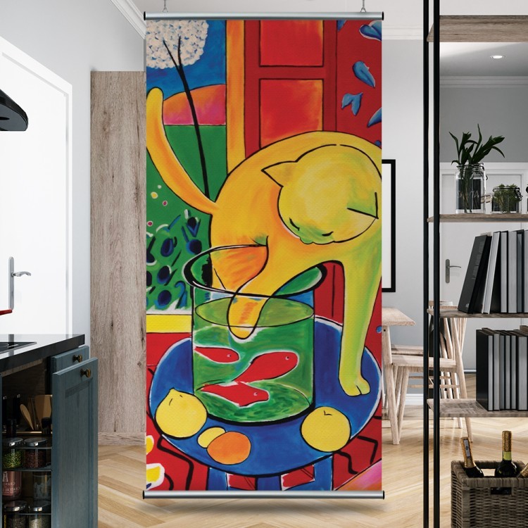 Διαχωριστικό Panel Matisse's cat and goldfish