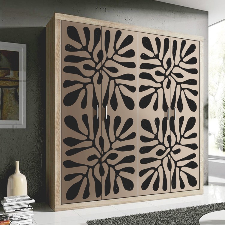 Αυτοκόλλητο Ντουλάπας Cut-outs Black