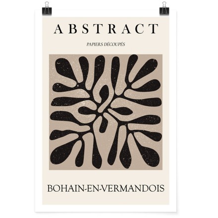 Abstract papiers decoupes Πόστερ