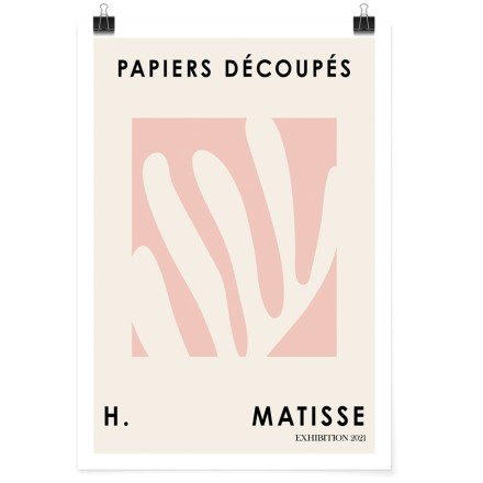 Papiers decoupes pink Πόστερ