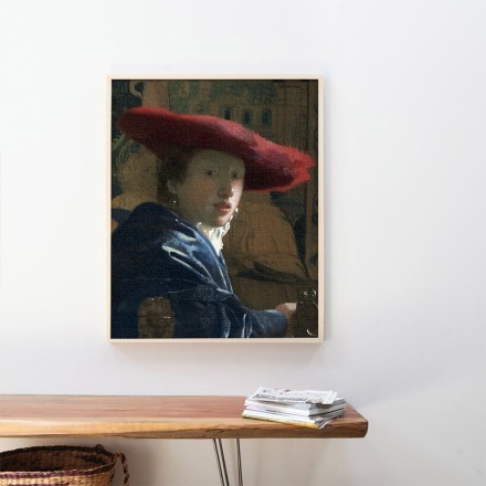 Girl with the red hat Πίνακας σε Καμβά