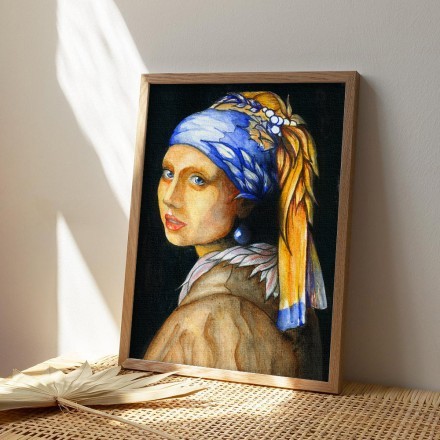 Girl with a Pearl Earring Πίνακας σε Καμβά
