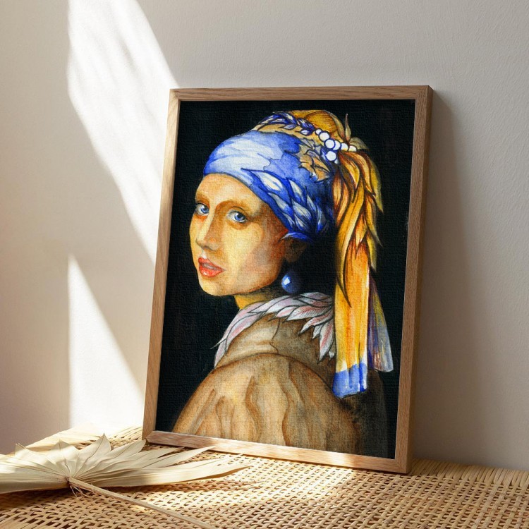 Πίνακας σε Καμβά Girl with a Pearl Earring