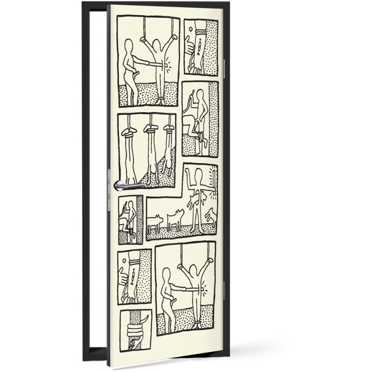 Αυτοκόλλητο Πόρτας The Blueprint Drawings 5
