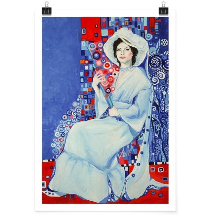 Woman in a white dress (1) Πόστερ