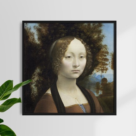 Ginevra de' Benci Πίνακας σε Καμβά