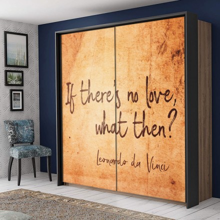 If there's no love, what then? (1) Αυτοκόλλητο Ντουλάπας