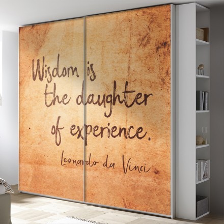 Wisdom is the daughter of experience