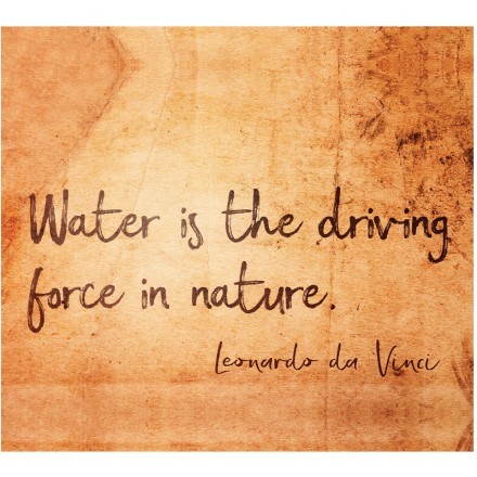 Water is the driving force in nature 