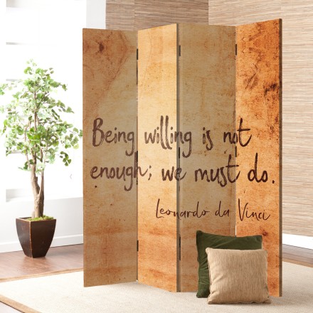 Being willing is not enough; we must do Παραβάν