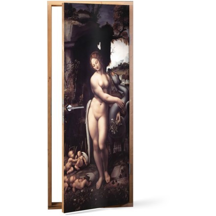 Leda And The Swan, 1503–1510 Αυτοκόλλητο Πόρτας