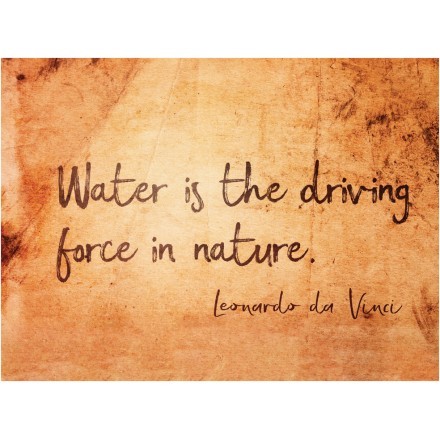 Water is the driving force in nature