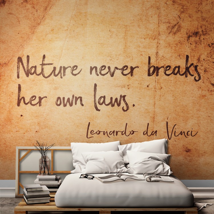 Ταπετσαρία Τοίχου Nature never breaks her own laws, saying