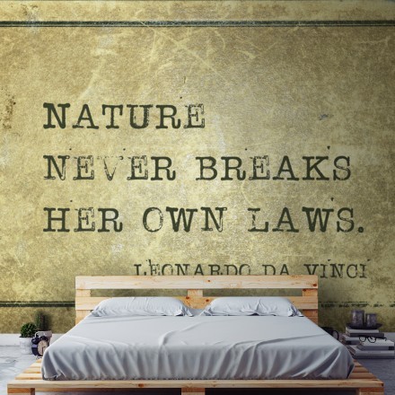 Nature never breaks her own laws (1) Ταπετσαρία Τοίχου