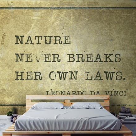 Nature never breaks her own laws Ταπετσαρία Τοίχου