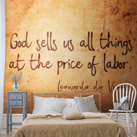 God sells us all things at the price of labor, quote Ταπετσαρία Τοίχου