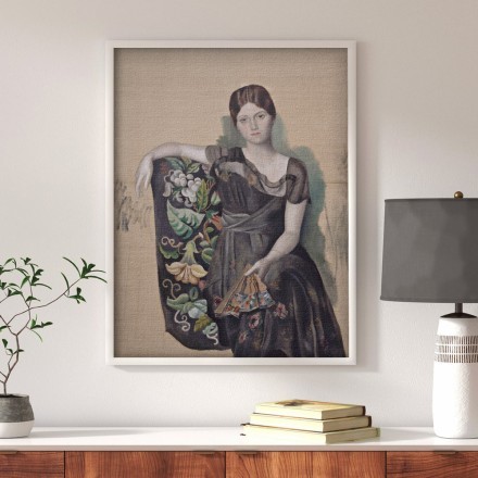 Portrait of Olga in an Armchair Πίνακας σε Καμβά