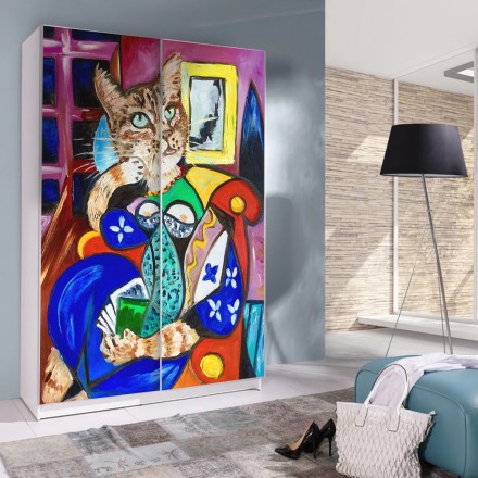 Dreaming Cat (1) Αυτοκόλλητο Ντουλάπας