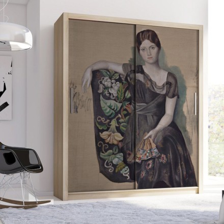 Portrait d'Olga dans un fauteuil Αυτοκόλλητο Ντουλάπας