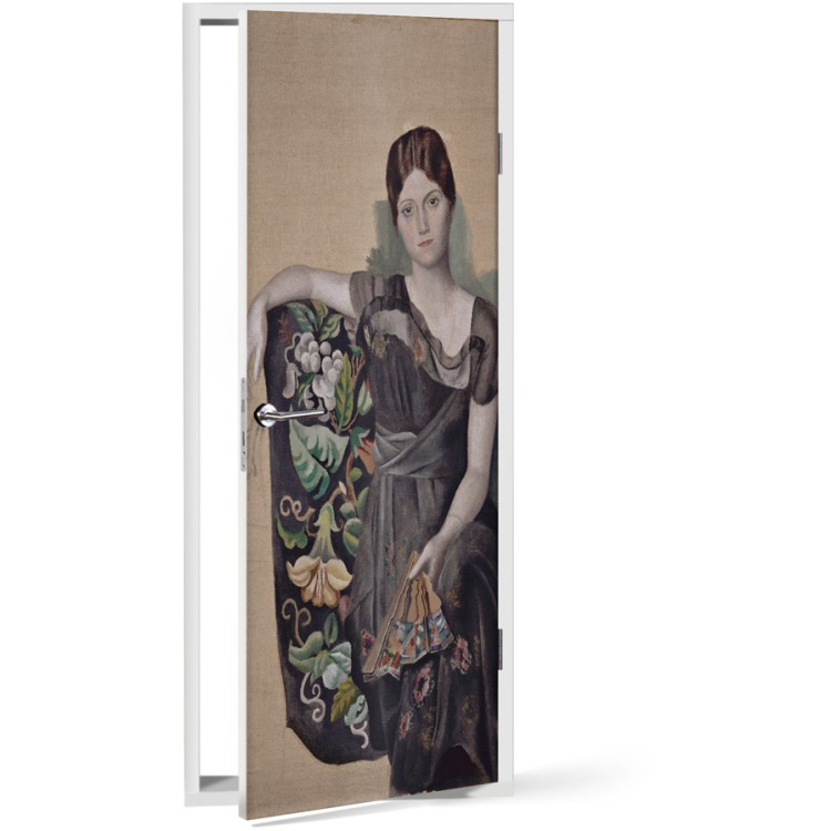 Αυτοκόλλητο Πόρτας Portrait of Olga in an Armchair (2)