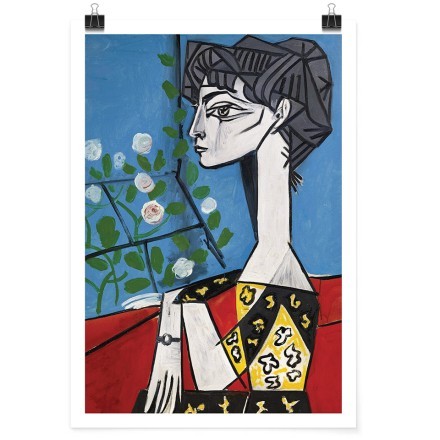 Jacqueline with flowers, 1961 Πόστερ