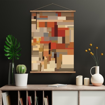 Abstract pastel mosaic pattern (3) Μαγνητικός Πίνακας