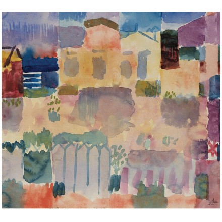 Garden in St. Germain, Watercolor